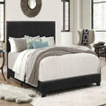 Black Faux Leather California King Bed J29322