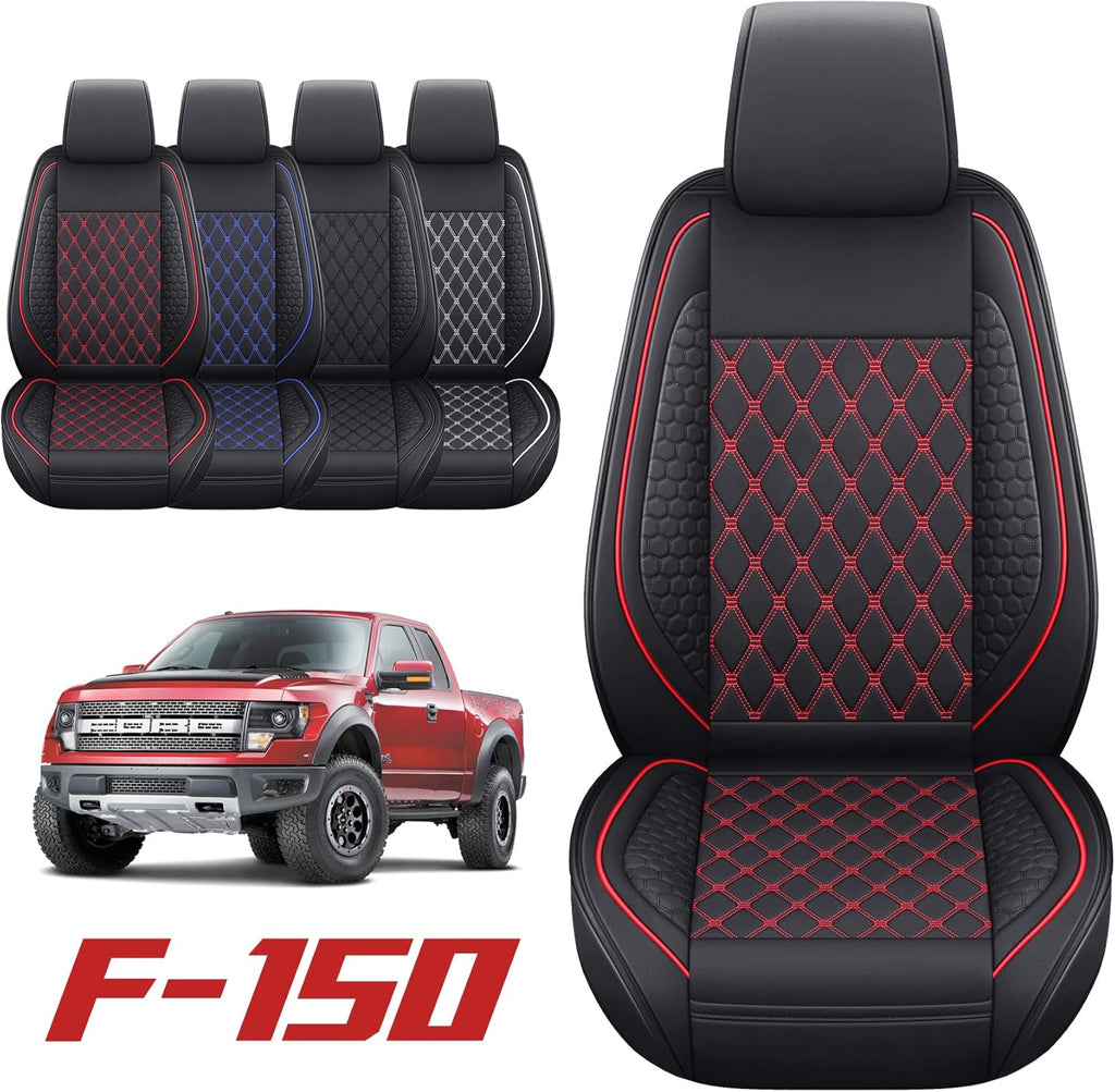 Black Waterproof Full Set Car Seat Covers for Ford F150 S2394
