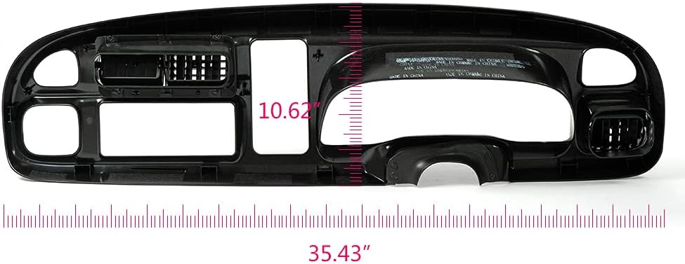 Instrument Cluster Bezel w/Vents for Dodge 98-02 Ram 1500 2500 3500 Pack of 2 R9592