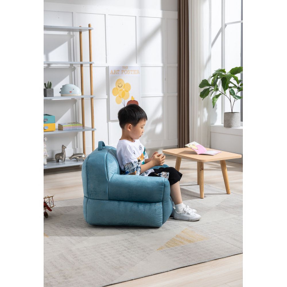 Velvet Memory Sponge Bean Bag Chair D5174