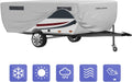 Pop Up Camper Cover Waterproof Ripstop Polypropylene Gray Fits 10' - 12' Trailers Q953