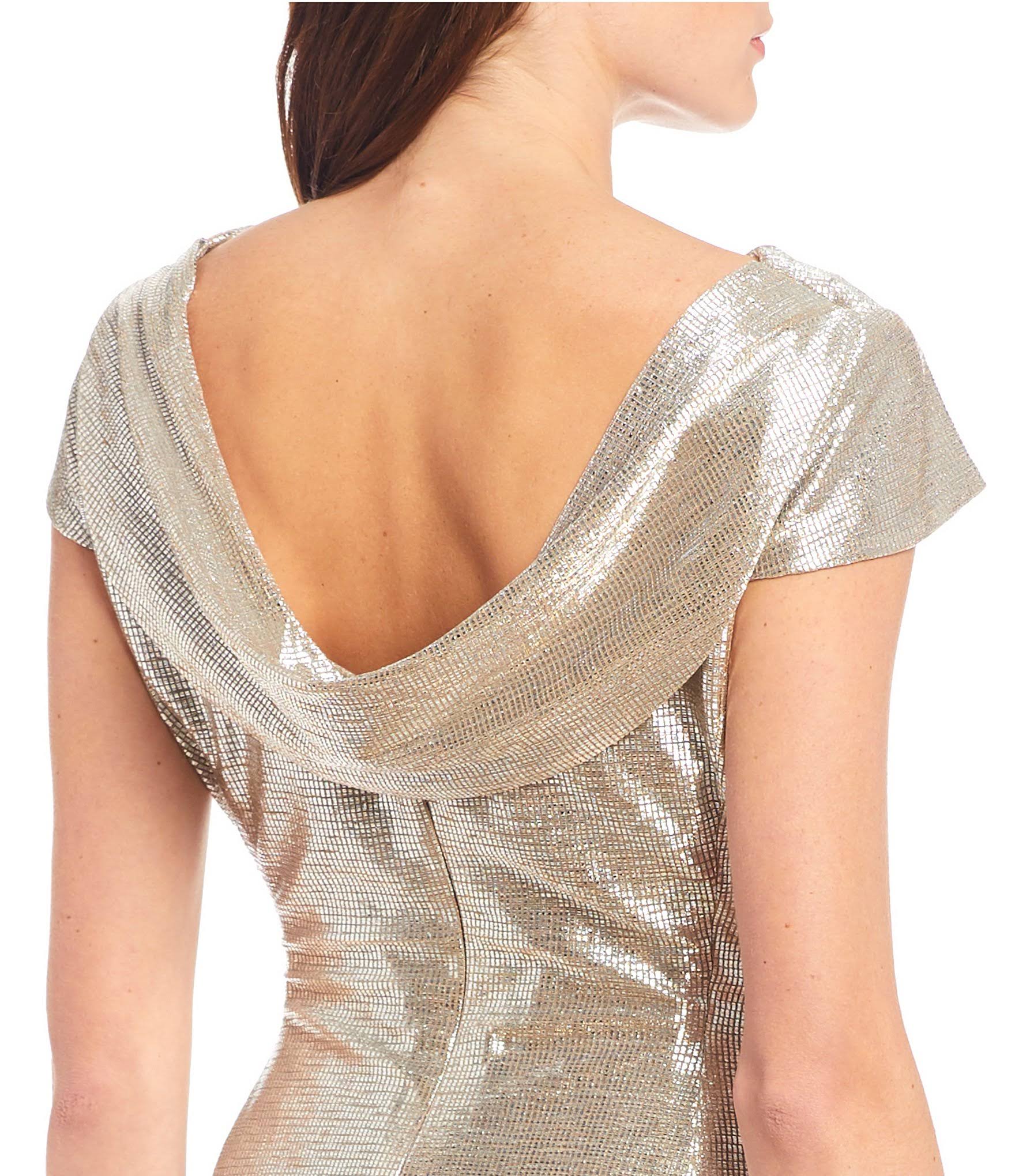 Metallic Knit Gown M74165