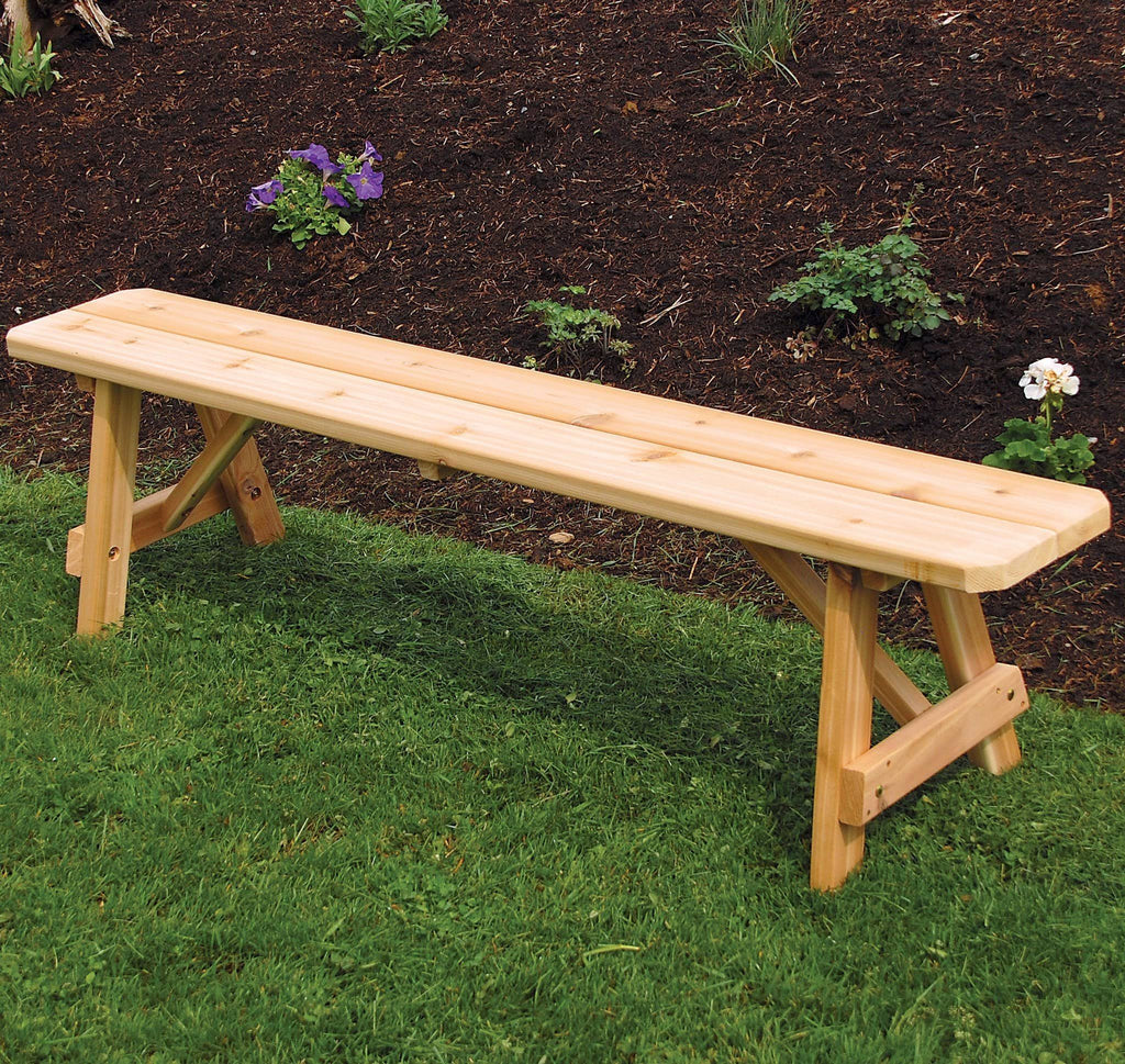 Walnut Stain Backless Bench T25031