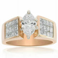 14k Rose Gold Diamond Band Ring F328866
