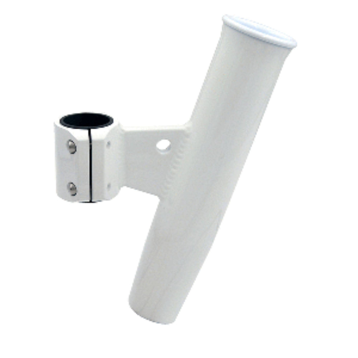 Aluminum Vertical Clamp-On Rod Holder White O4881