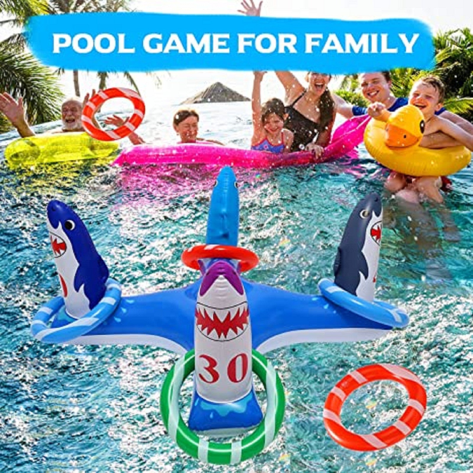 Inflatable Dolphin Ring Water Toy S9731