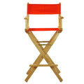 Natural Frame Orange Canvas Director's Chair E75868