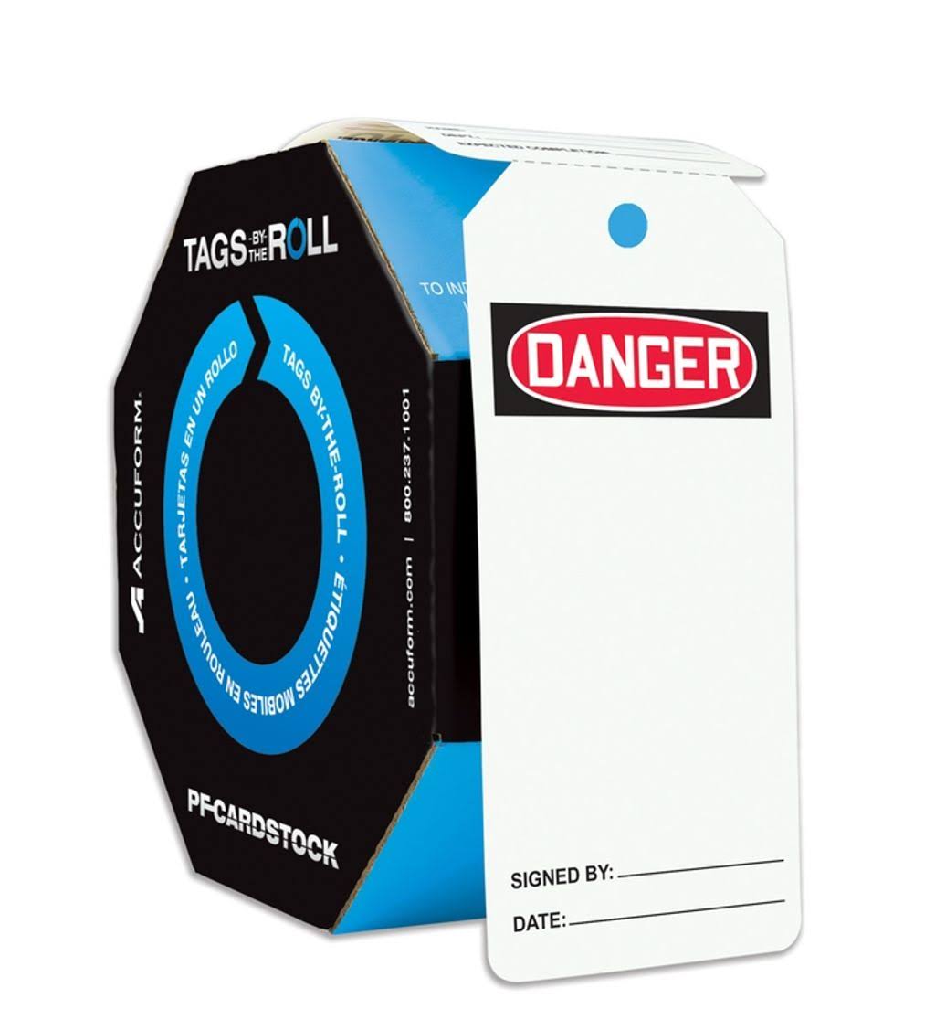 Danger Tag, Cardstock, PK250 Z7477