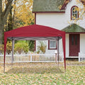 10 ft. W x 10 ft. D Metal Pop-Up Canopy Red K74727