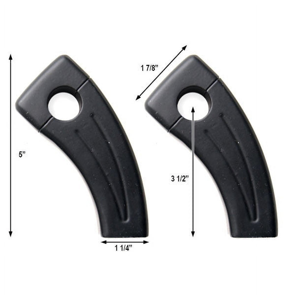 3.5" Black Bike Handlebar Pullback Risers 7/8" G72844