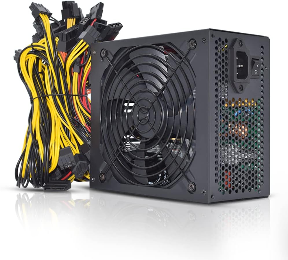 1800W PSU Mining Power Supply with 1.5m US Plug Adapter Cable C65775