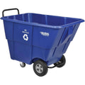 Blue Plastic Recycling Tilt Truck, 1/2 Cubic Yard, 750 lb. Capacity Z666752