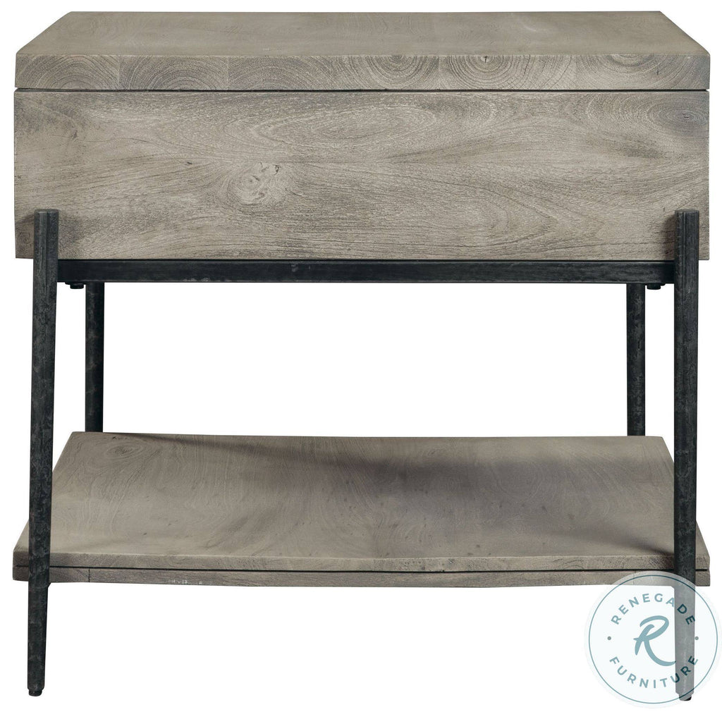 Gray End Table with Drawer L503023