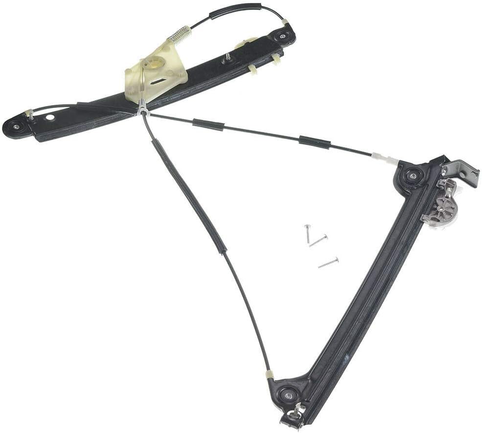 Front Driver Side Power Window Regulator without Motor Compatible with BMW E82 E88 128i 135i 2008-2013 Pack of 2 X59807