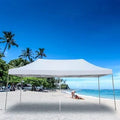 10 ft. W x 20 ft. D Steel Party Tent Canopy White I2892