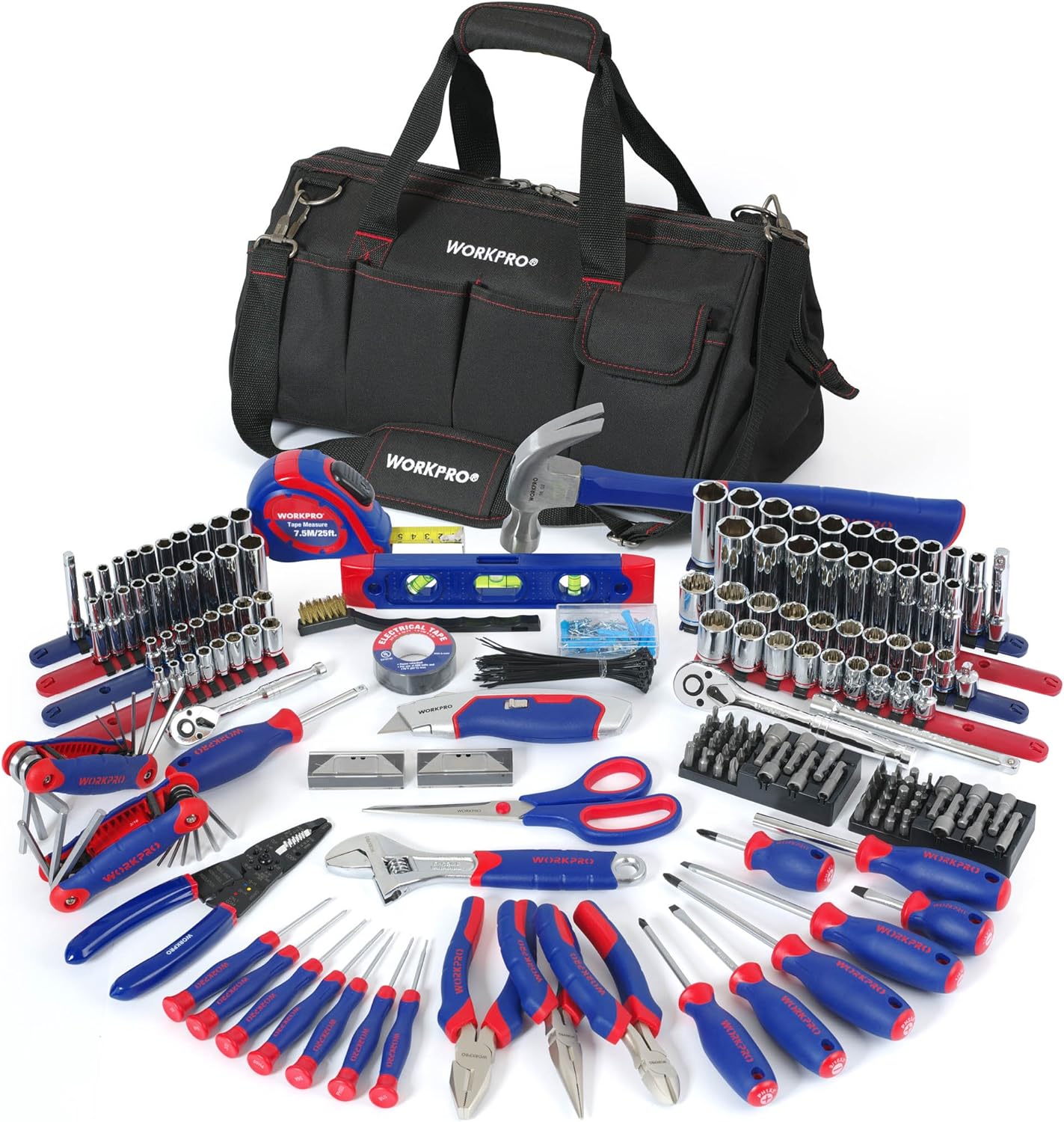 322-Piece Hand Tool Kit with Carrying Bag S541