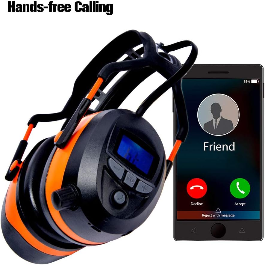 Wireless Noise Cancelling Bluetooth Earmuffs, NRR 29dB G2526