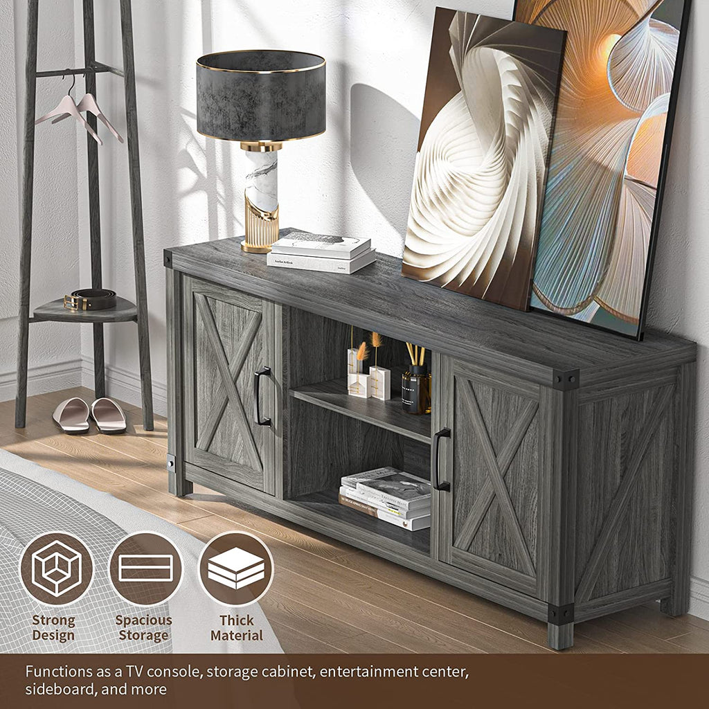 Farmhouse TV Stand with Storage F69104