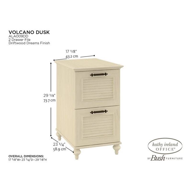 2 Drawer File Cabinet in Driftwood Dreams D878646