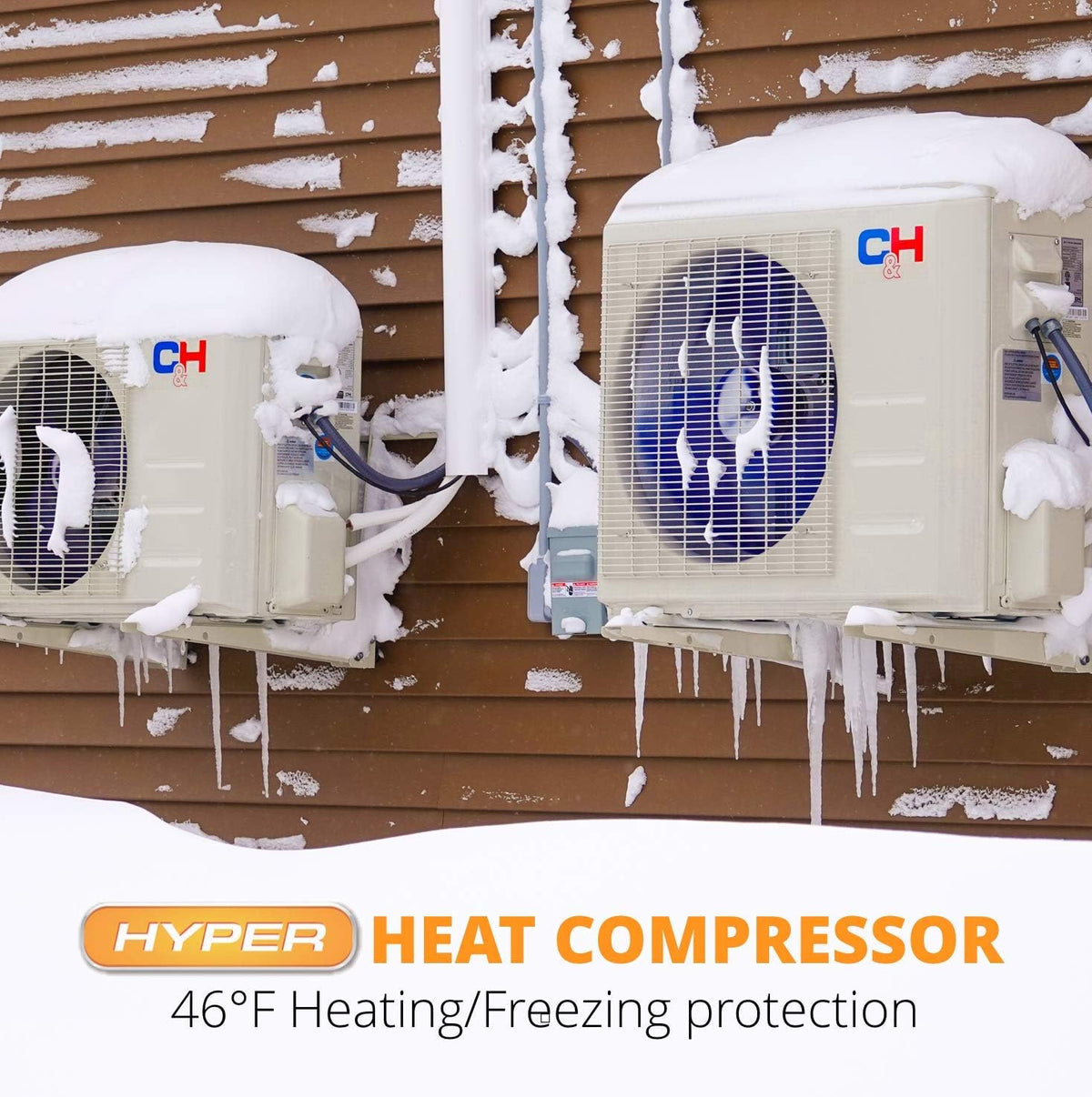 18,000 BTU Ductless Mini-Split Air Conditioner Heat Pump with 16FT Copper Line Set J5016