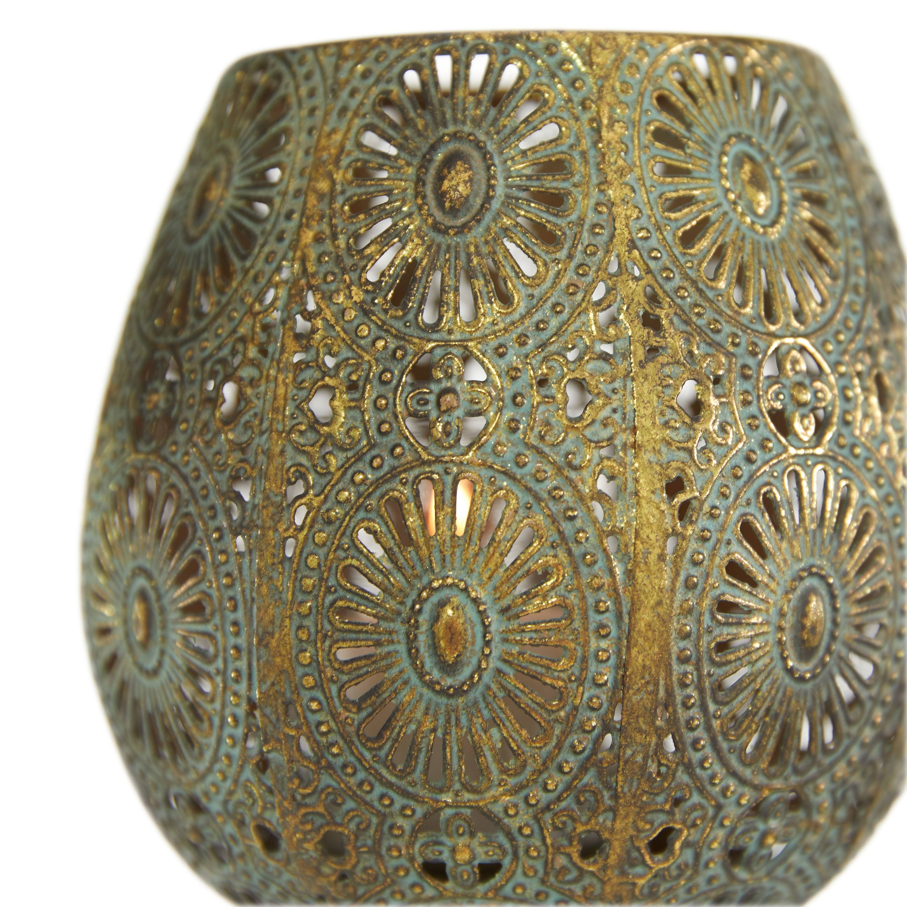 Tall Decorative Pierced Metal Candle Holders (Set of 3) W833419