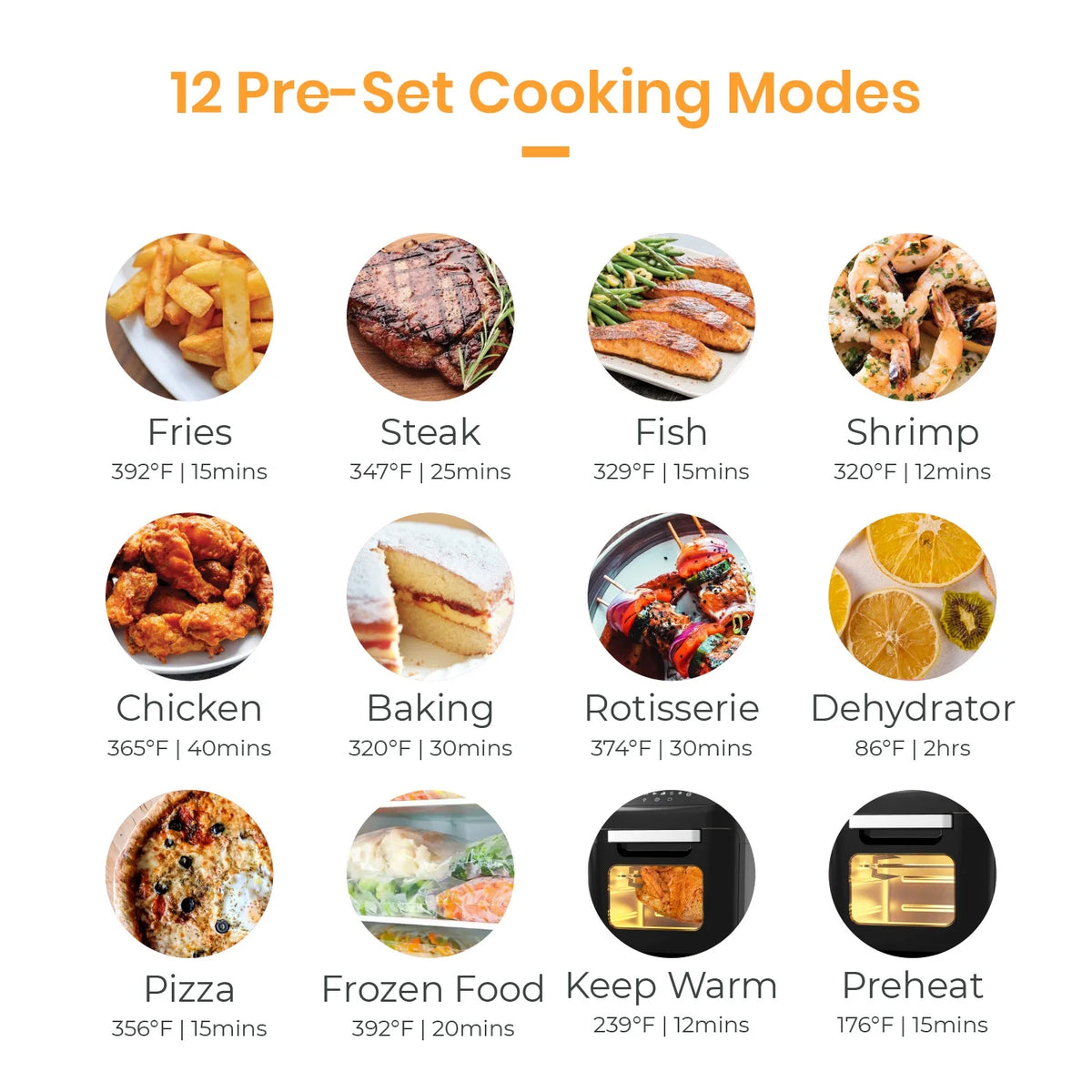 12.7 Quarts Large Air Fryer Toaster Oven with 19 Accessories Q2659