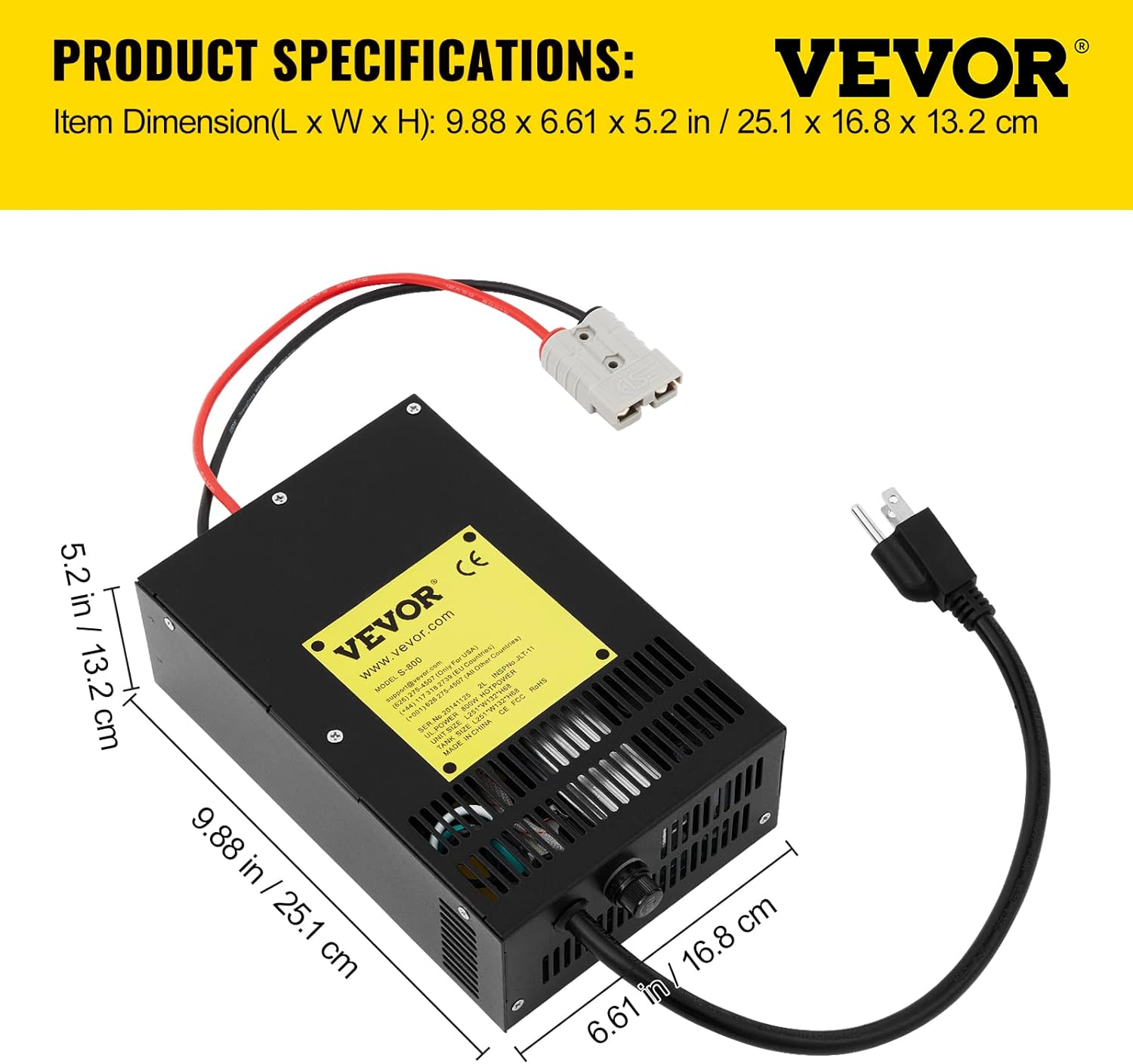 RV Power Converter Charger 800W 45 Amp Q415