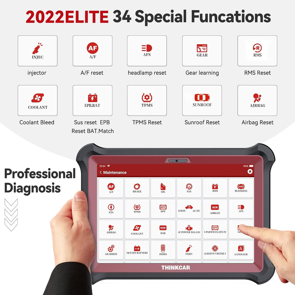 Bi-Directional Diagnostic Scan Tool, 34 Reset Services, Active Test, Key Program, ECU Coding P118408