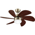 Antique Brass 30x22 Ceiling Fan with Light U5755