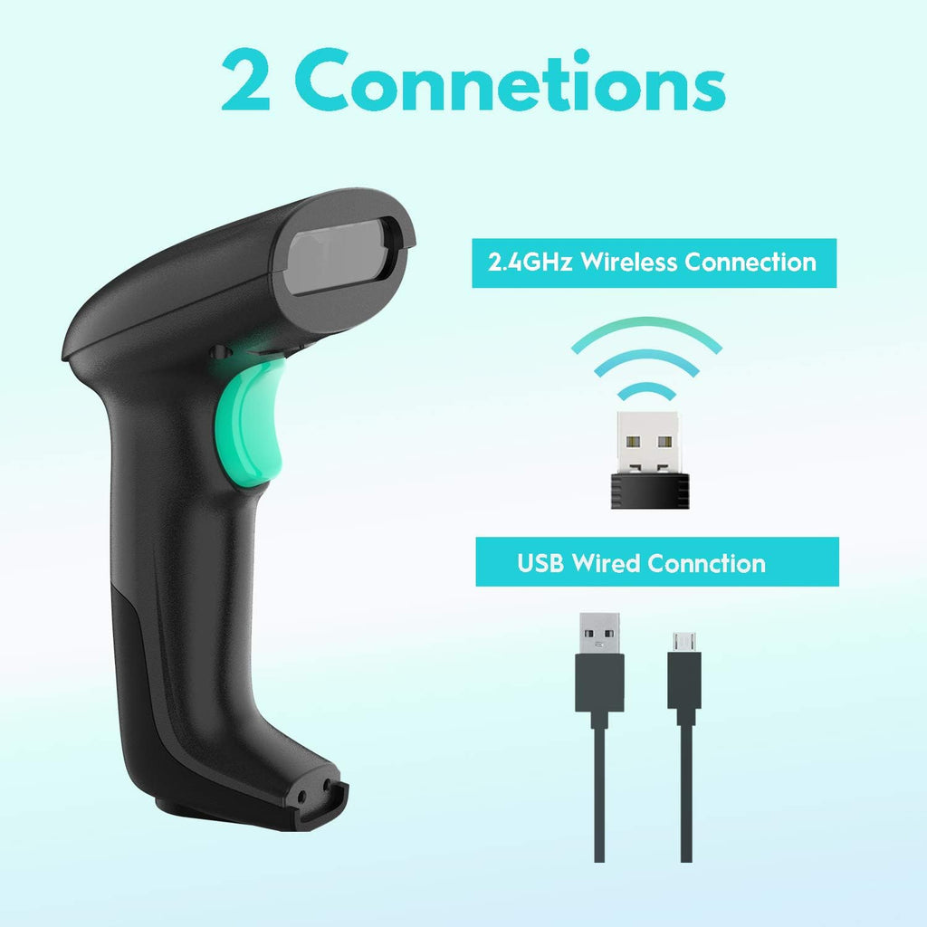 Wireless 2D Barcode Scanner with Hands-Free Stand W851490
