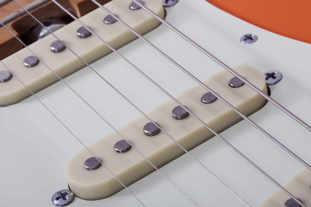 Atomic Orange Left-Handed Guitar I9558