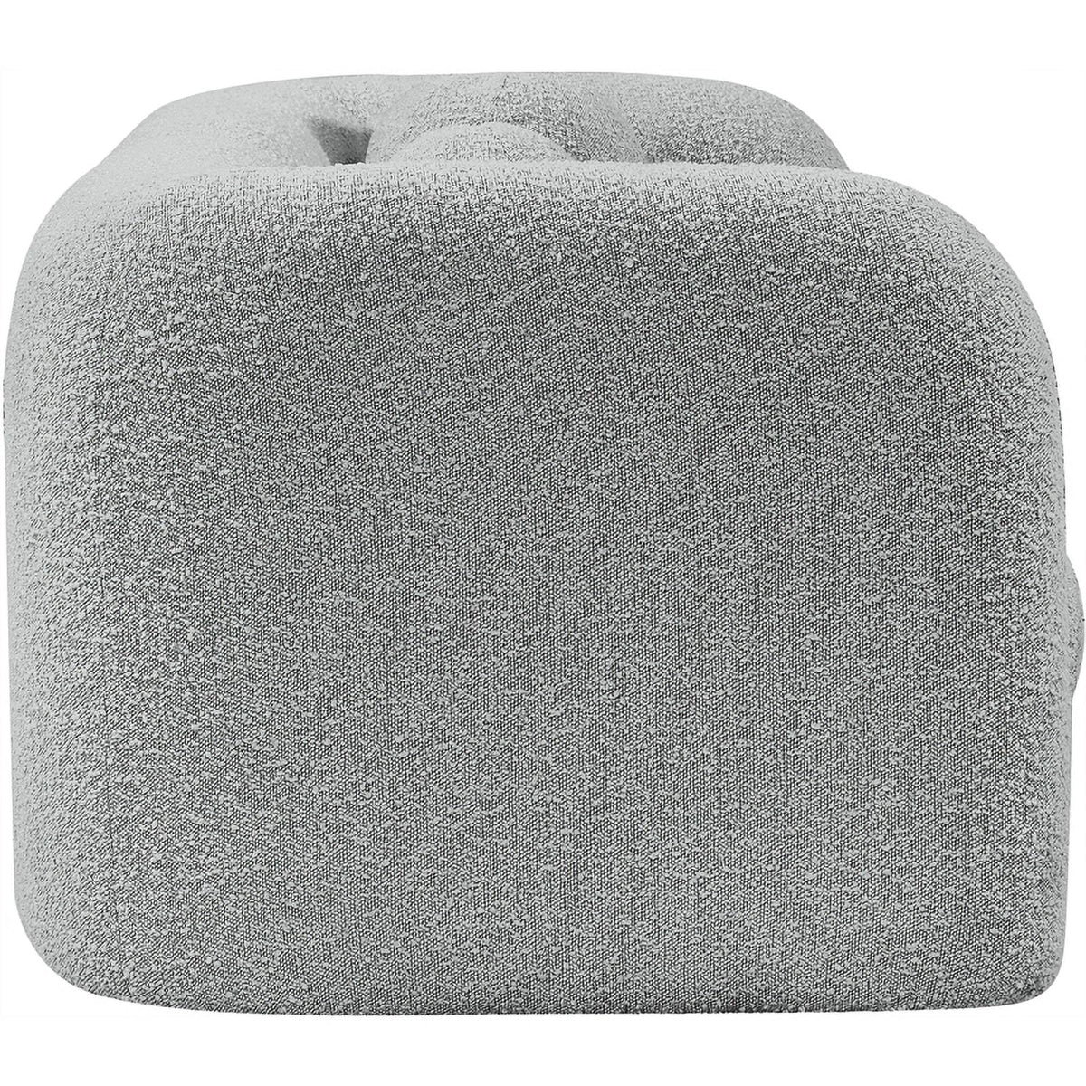 Grey Boucle Fabric Loveseat C922