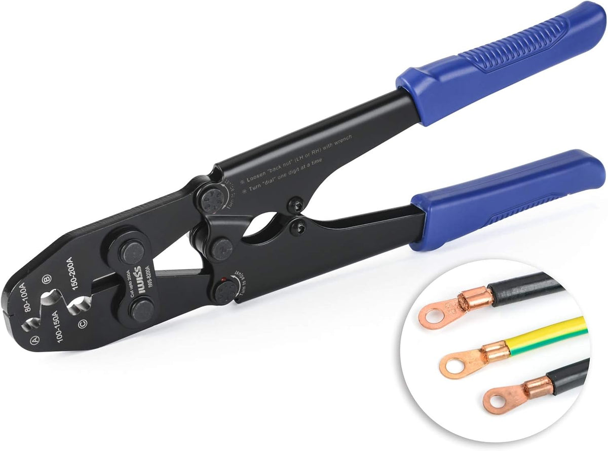 Battery Cable Lug Crimping Tool for Open Barrel Lug, AWG 16-4 Y89040