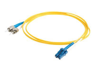 10m LC-ST Duplex Singlemode PVC Fiber Optic Cable Yellow C164