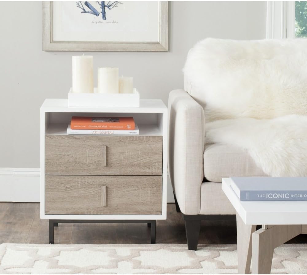 White/Oak Lacquer Cabinet U63579
