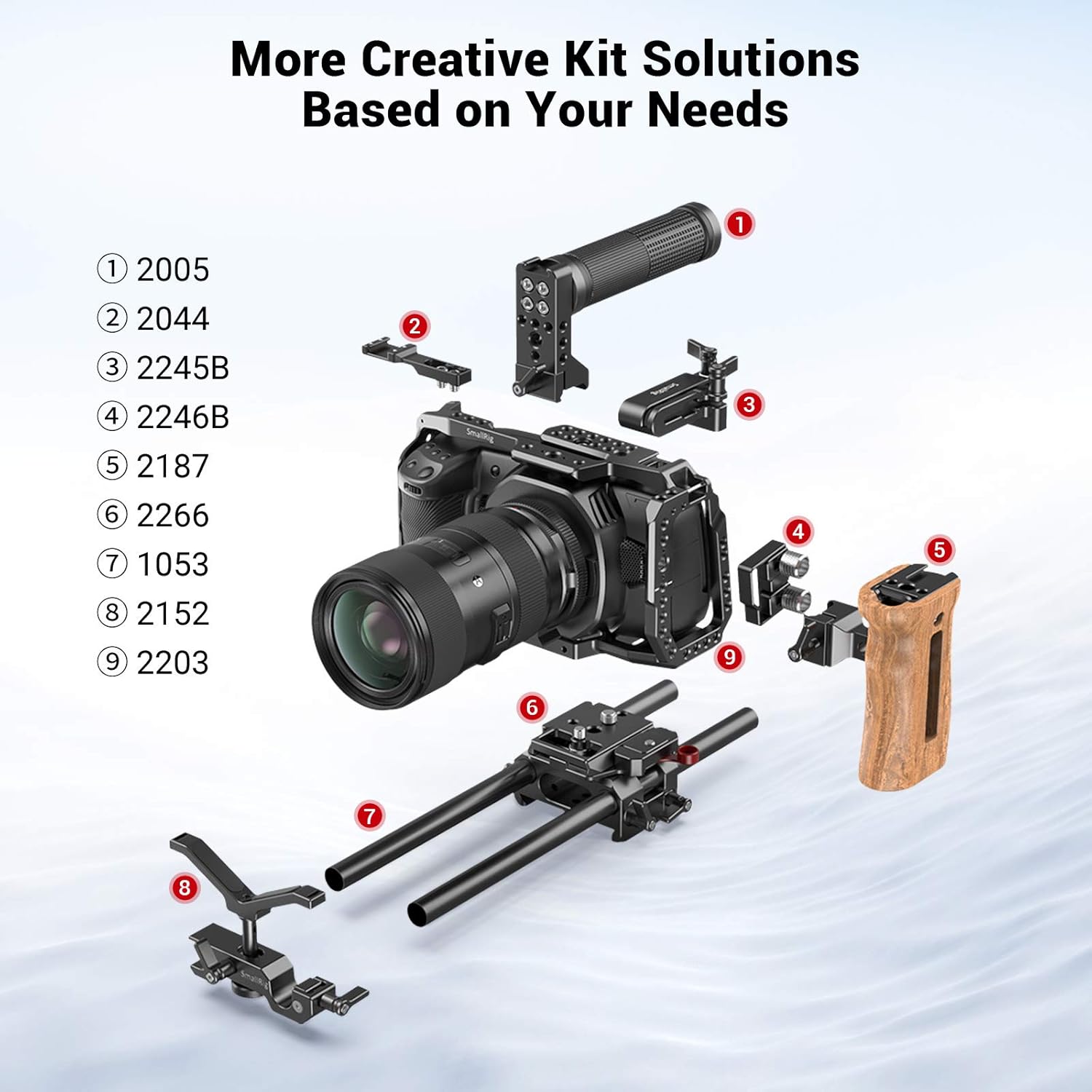 BMPCC Baseplate for Manfrotto 501PL Black Design Pocket Cinema Camera 4K & 6K E65450