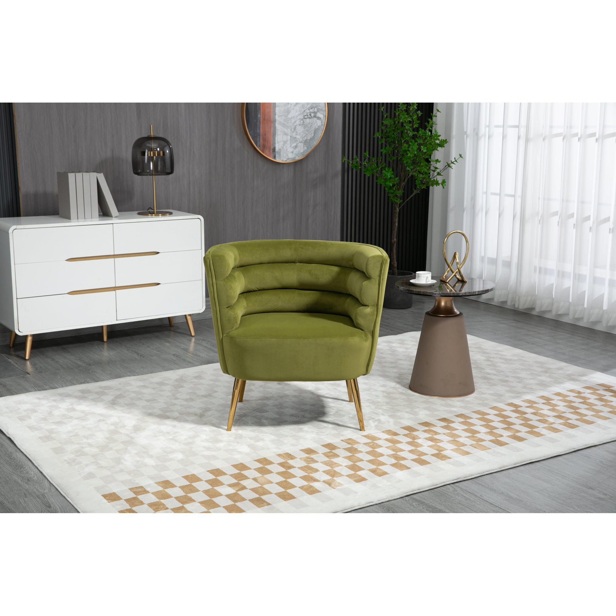 Accent Chair with Golden feet X10268