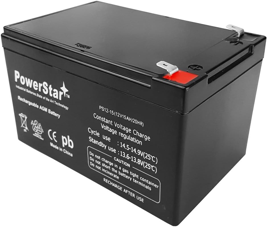 12V 15AH SLA Battery Pack of 2 T3332