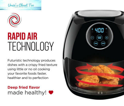 6.5 Liter Air Fryer Oven with Flat Basket J59264
