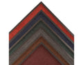 Red-Black Carpeted Entry Mat 3 x 5 Vinyl Backing K30404