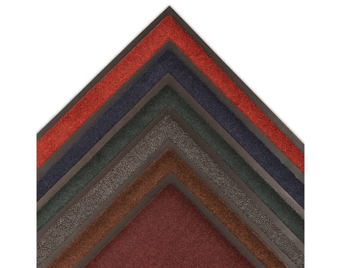 Red-Black Carpeted Entry Mat 3 x 5 Vinyl Backing K30404