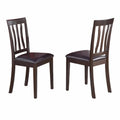 Antique Faux Leather Dining Chair Set of 2 G868