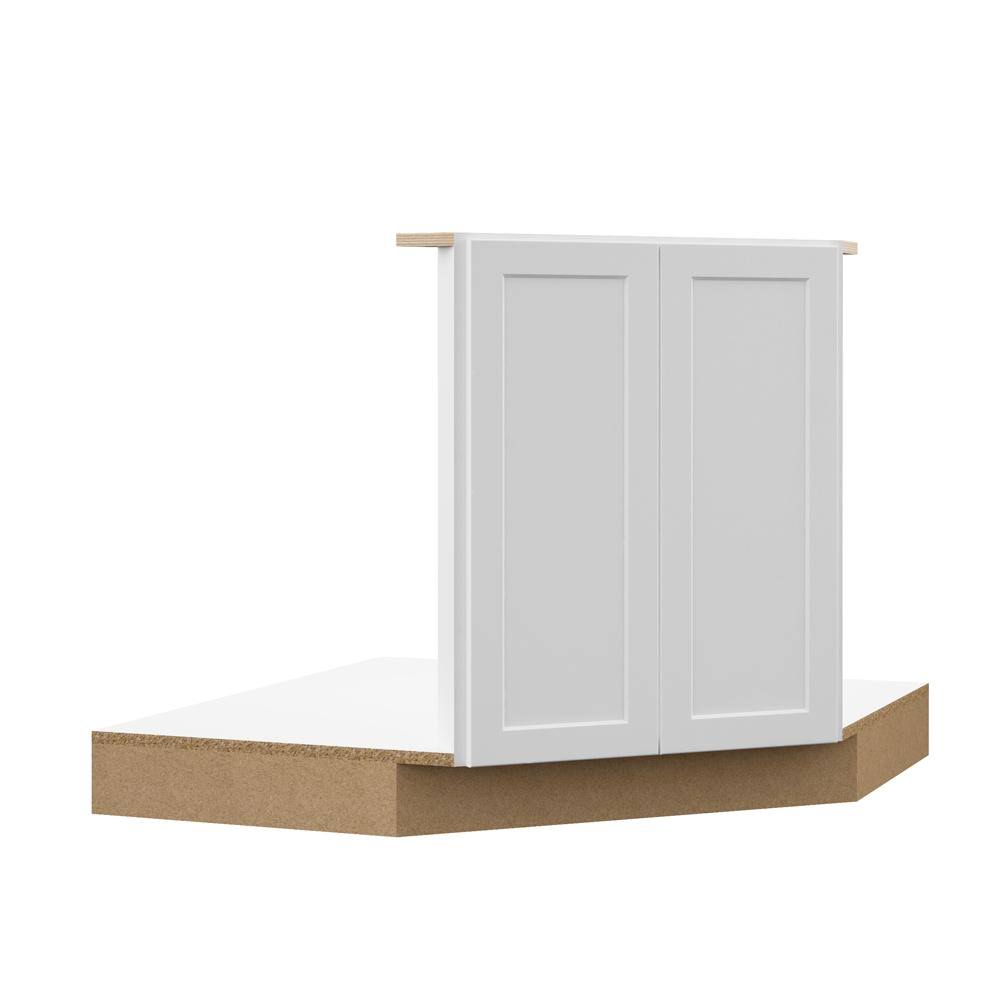 Corner Sink Base Kitchen Cabinet in White P401