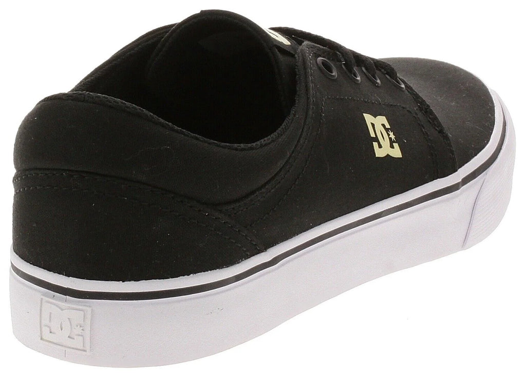 Black Canvas Low Skate Trainers Shoes Size 11.5 V304
