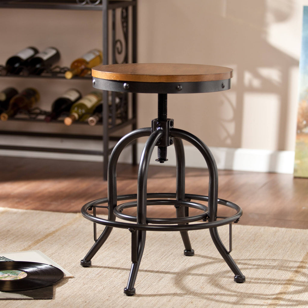 Adjustable Industrial-style Stool O3670
