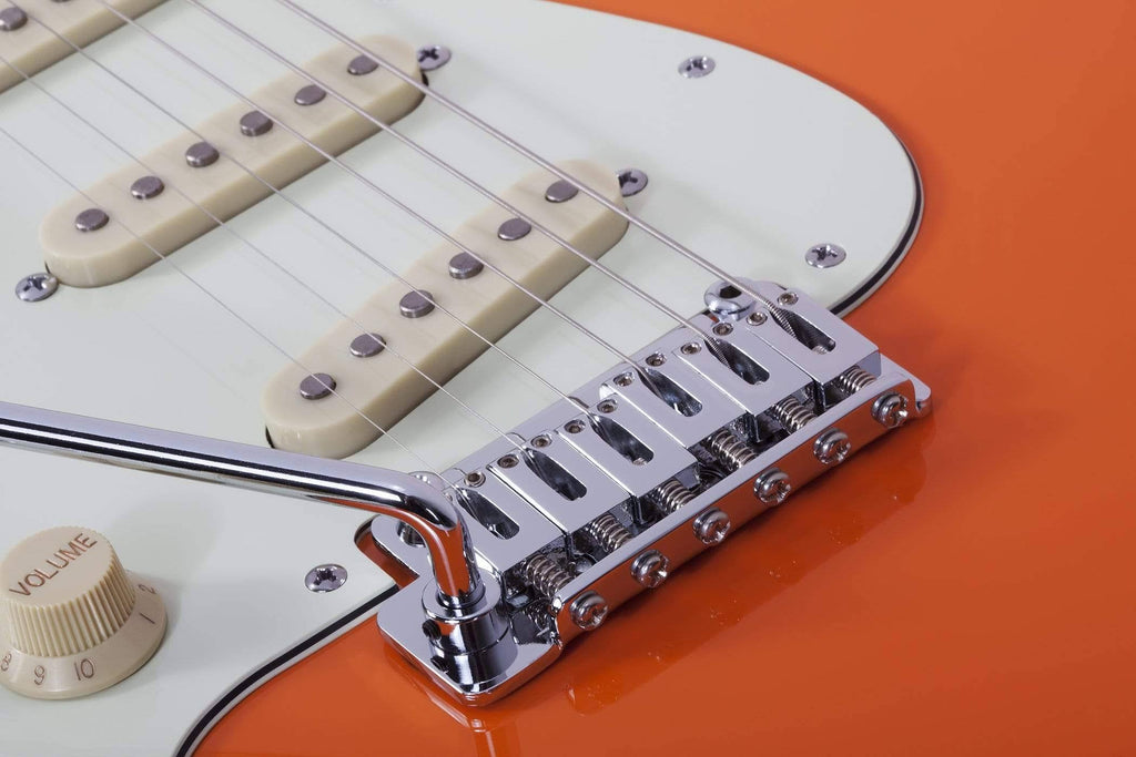 Atomic Orange Left-Handed Guitar I9558