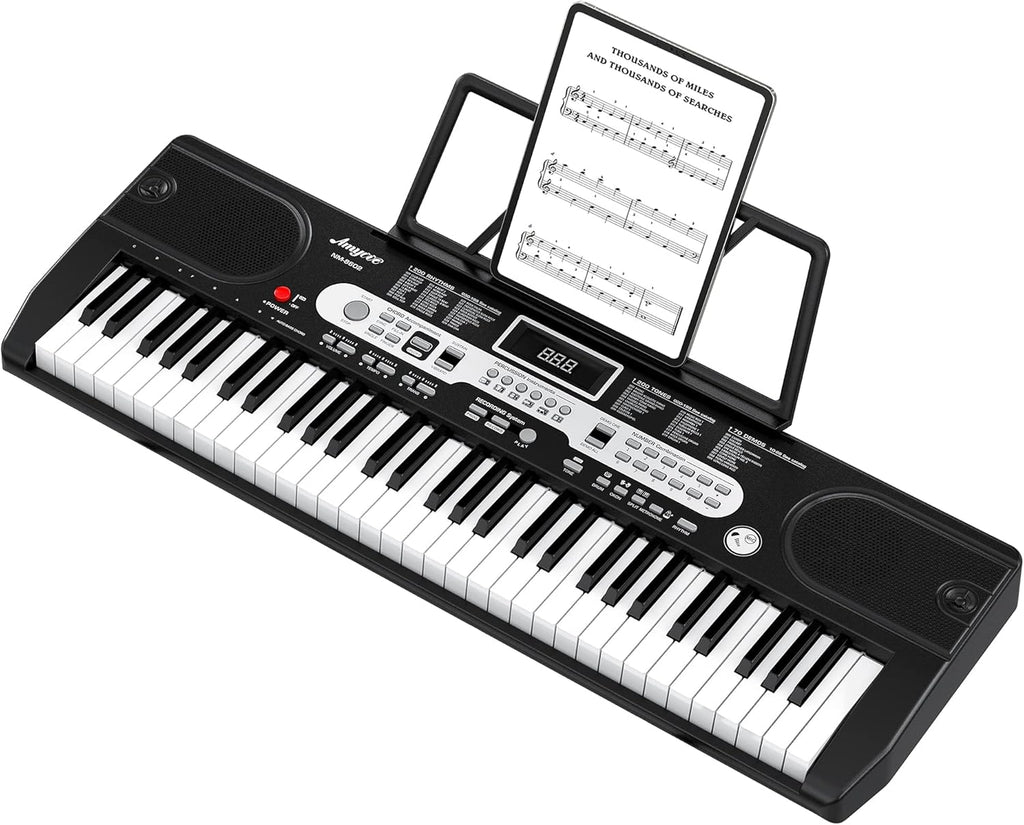 61-Key Portable Electric Keyboard Piano with LCD Display B305587