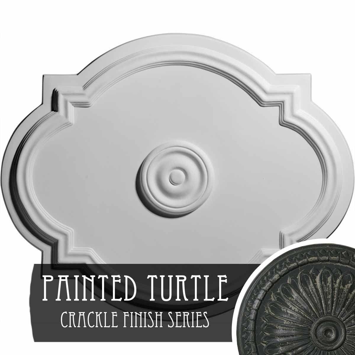 21 1/4 inchw x 17 3/8 inchh x 1 inchp Ceiling Medallion S1898