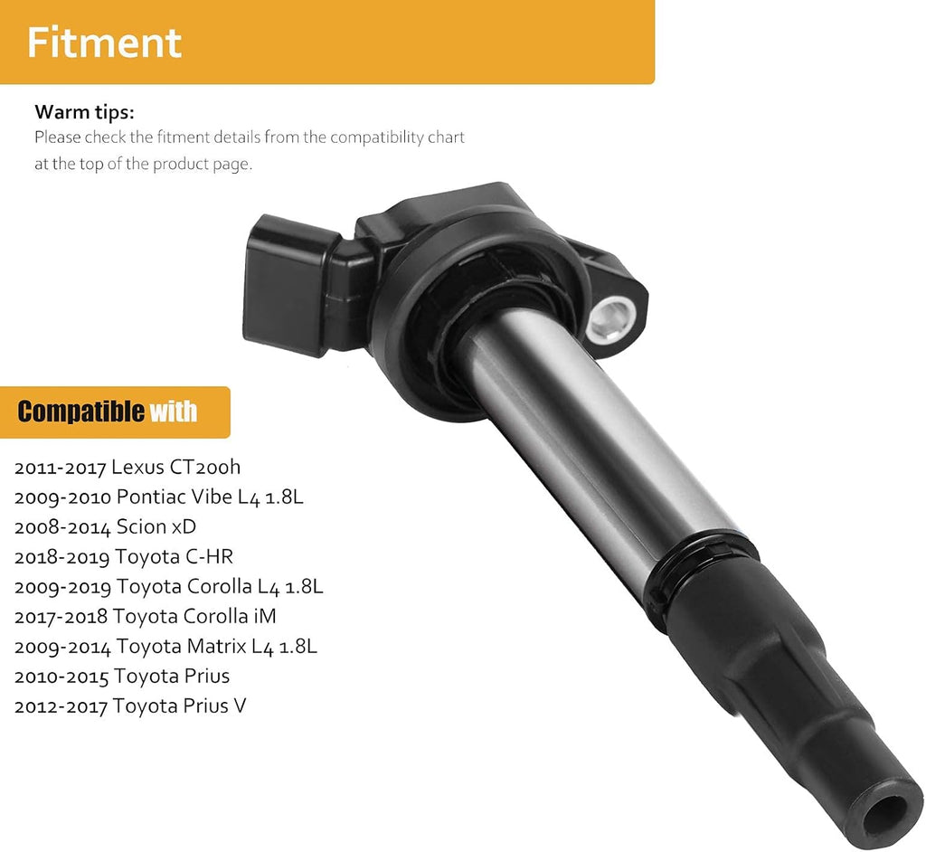 Ignition Coil Pack Set of 4 G837