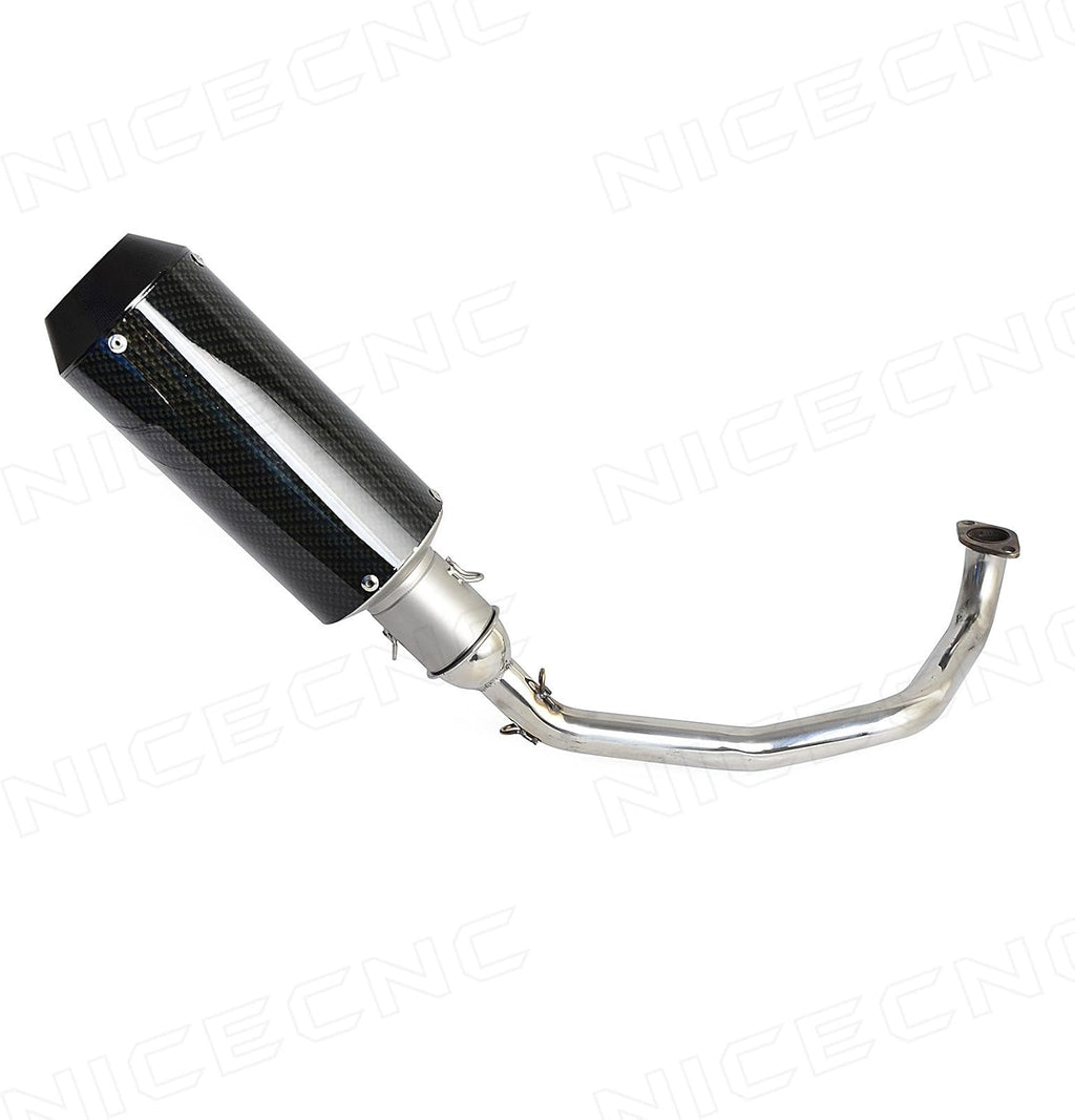 Stainless Steel Exhaust Muffler Pipe System for GY6 Scooters, Pack of 2 C60848